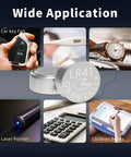 Premium Leak Proof LR41 Button Batteries AG3 Alkaline Cells 10 Pack visible in various applications including watches, thermometers, and calculators.