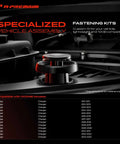 Close-up of Dodge Charger 2011 To 2023 Retainer Clip Kit component in black, showcasing specialized vehicle assembly.
