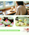 Collage showing coffee, desserts, and cocktails made with 8G Whipped Cream Chargers 10 Pack Pro Grade Food Grade Culinary Gas.