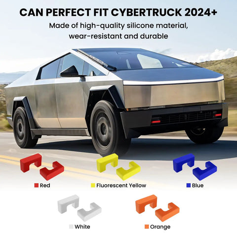 Tesla Cybertruck Tow Hook Covers Front Hitch Cover For 2024 2025 2026 Models Red Premium Quality Custom Fit Varied Colors