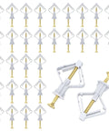 Image of Heavy Duty Drywall Anchor Kit with 30 self tapping screws and butterfly expansion fasteners for hollow walls.