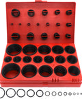 All In One Metric O Ring Kit With 32 Sizes In Buna N 70A Rubber Seals For Faucets Plumbing And Automotive Use 419 Pieces Durable Oil Resistant High Temp Tolerance For Quick Fixes red case with assorted black O rings