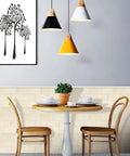 Dining area with thick peel and stick backsplash tiles in beige marble look for kitchen and bath, self adhesive vinyl wall tiles.