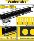 Wall Mounted Screwdriver Organizer Rack, Heavy Duty Steel Tool Holder With 28 Tool Capacity, includes 2 racks with mounting screws