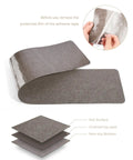 Non Slip Stair Treads 14 Pack For Indoor Wooden And Tile Steps, Easy Removal Safety Mats, felt surface layers, grey 6x30