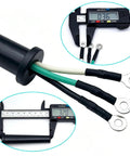 Heavy Duty Kickass Replacement Power Cord Compatible With Skilsaw Worm Drive Circular Saw showing 14 AWG wire size and connectors.