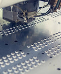 Hydraulic Hole Punch Die 17mm Round For CH60 Electric Punching Machine creating precise holes in metal sheet.