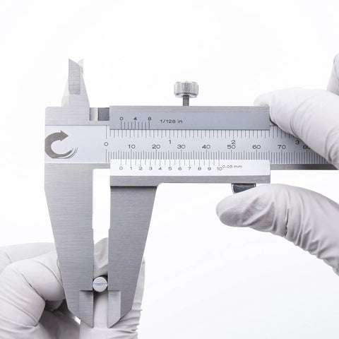 DVLR-1205 Vernier Caliper 0 To 12 Inch 300 mm Stainless Steel With Inch Fraction And Metric Readings For DIYers And Pros