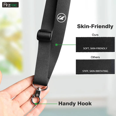 Close-up of back lanyard with handy hook and soft skin-friendly material for Hands Free Lanyard Neck Strap For DJI Mini 4K Mini 2.