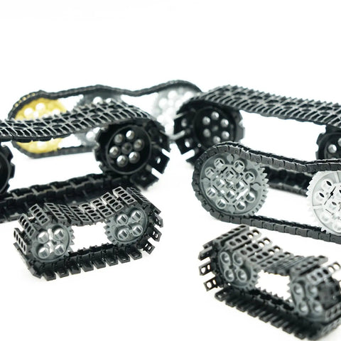Black tank track parts from Gears Axles Pins Set For Technic Compatible Building Blocks Motors Wheels Tires Chain Link Connectors