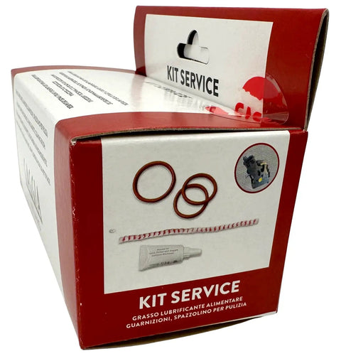 Box of Bean To Cup Cleaning Service Kit With Lubricating Grease, 2 O Ring Gaskets And Cleaning Brush For Espresso Machines