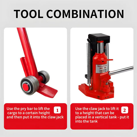 Straight Up Heavy Duty Machine Skates With 180 Degree Rotating Steel Alloy Wheels 50 Ton Capacity Industrial Mover using hydraulic jack and pry bar.