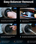 Instructional steps for using Crank Pulley Puller Kit For LS Engines And Chrysler Dodge Jeep Vehicles, Harmonic Balancer Removal Tool