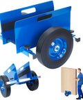 Heavy Duty Panel Dolly For Doors And Drywall, 1100 Pound Capacity, All Terrain Workhorse Slab Cart With 10 Inch Solid Wheels
