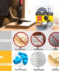 KATA 6-piece hole saw kit in plastic case with mandrels and hex key (32–54 mm)