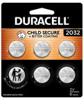 CR2032 3V Lithium Coin Battery 6 Pack, child secure design with bitter coating for safety, ideal for devices like AirTags.