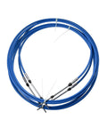 16ft Marine Throttle And Shift Remote Control Box Cable Blue 5 Meter 197 Inch For Yamaha Honda Suzuki Nissan Tohatsu Chrysler Outboard Engines Easy Install Steering System Replacement Part coiled view