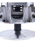 Diesel Drive Clutch For Club Car XRT 1500 And XRT 1550 Part 103828101 Replacement, Heavy Duty Beefed Up Performance Upgrade, Fits Club Car Utility Golf Carts, Includes One Clutch, 6 Month Warranty. silver clutch assembly with spring