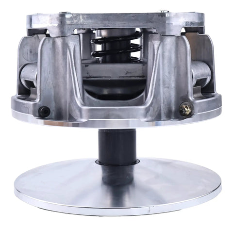 Diesel Drive Clutch For Club Car XRT 1500 And XRT 1550 Part 103828101 Replacement, Heavy Duty Beefed Up Performance Upgrade, Fits Club Car Utility Golf Carts, Includes One Clutch, 6 Month Warranty. silver clutch assembly with spring