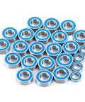 24 Piece Steel Rubber Sealed Ball Bearing Kit For Tamiya Super Clodbuster And Bullhead RC Crawler Upgrades, Deep Groove Bearings