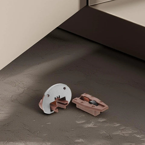 Heavy-Duty Plastic Drawer Slides Replacement Kit With Rollers Bottom Mount placed on textured surface