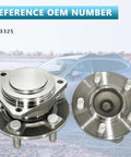 Front Wheel Hub Bearing Assembly 513325 for Chrysler 300 Dodge Challenger and Charger 2012 to 2023 with ABS, 2 Pack