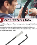 Close-up of cyclist installing 14G J Bend Bicycle Spokes 240mm Length With Nipples For MTB Wheels Black Steel 36 Pack