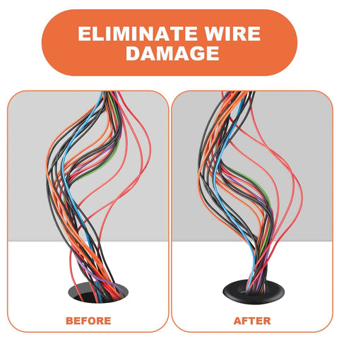 Before and after using Rubber Grommets Kit 280 Piece Assortment For Wiring Automotive Firewall Sheet Metal And Hardware Repair