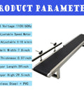 Flat Belt Conveyor With PVC Belt For Benchtop Use Transport Conveyor With Single Guardrail Stainless Steel Frames Heavy Duty