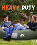 Inflatable Lounger Couch Portable Air Sofa Chair For Camping Beach Hiking Lawn Backyard And Outdoor Festivals Pump Free