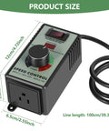 Sweet Spot Variable Speed Controller For AC Motors Featuring 110V Plug And Play Hookup 15 Amp Heavy Duty Build handles 4000 watts.