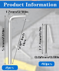 Image of Spring Hinge Tension Pin Replacement Kit With dimensions of hex wrench and pin marked, including 40 pins and 2 hex wrenches.