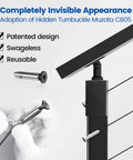 Top Shelf Stainless Steel Cable Railing Kit For Decks Side Mount Post Set detail of swageless turnbuckle and cable fittings