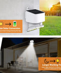 Solar Led Outdoor Flood Light With Motion Sensor Wireless Security Lighting For Backyard Fence Deck And Patio Dusk To Dawn 2000 Lumens