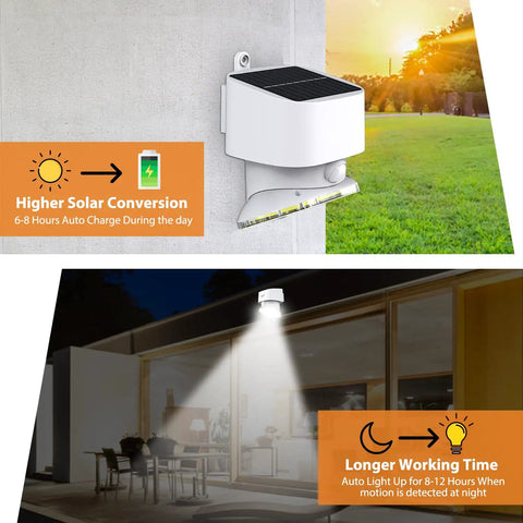 Solar Led Outdoor Flood Light With Motion Sensor Wireless Security Lighting For Backyard Fence Deck And Patio Dusk To Dawn 2000 Lumens