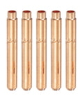 5 Piece 1mm 0.04 Inch Copper Tungsten TIG Electrode Collet Tips Set For WP9 20 25 Torch Series 13N21L High Temp Durable Heavy Duty