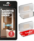 Ultra Thin 0.12 Inch Neodymium Magnetic Cabinet Catch With No Drill Adhesive Mount Flush Fit Magnetic Door Latch packaging
