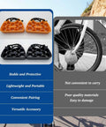 Inverted Bicycle Handlebar Stand With Non Slip Straps For Easy Bike Repairs, Lightweight Universal Clamp, 1 Pair Black and Orange