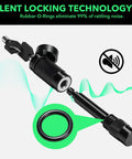 Beefy Trailer Hitch Pin Lock for Class III/IV Receivers 2.5 to 3 Inch, 5/8 Inch Shackle, Anti Theft and Anti Rattle Lock Black