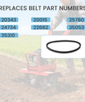Rear Tine Tiller Drive Belt 4L Tooth HA For Tiller And Cultivator Versa Tiller Compatible Heavy Duty Replacement Replacing 20343
