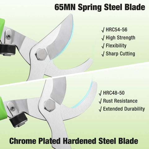 Close-up of Workhorse Bypass Lopper 28 Inch Heavy Duty Branch Cutter 65MN steel blade cutting capacity and durability features