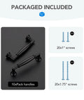 Matte Black Cabinet Handles 3 Inch Pulls Up Your Aesthetic Game With Top Tier Quality Zinc Alloy Kitchen Drawer Knobs solid handles and screws included
