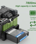 FX39 Fusion Splicer Fiber Optic 6 Second Fast Splice Core Alignment with 6 Motors Touch Screen Battery Power Meter 7800mAh