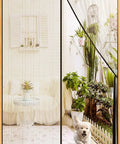 Magnetic Screen Door For 60x80 Inch Openings Fits 62x81 Inch Mesh Keeps Bugs Out With Hands Free Magnetic Closure installed on door