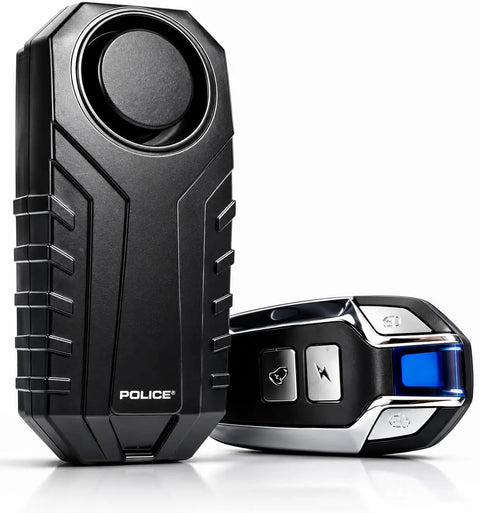 Super Loud 113dB Bike Alarm With Remote Wireless Anti Theft Vibration Sensor Waterproof Security System For Motorcycle E Bike Scooter And Trike Perfect For City Commuters Students And Riders Who Need Quick Theft Deterrence