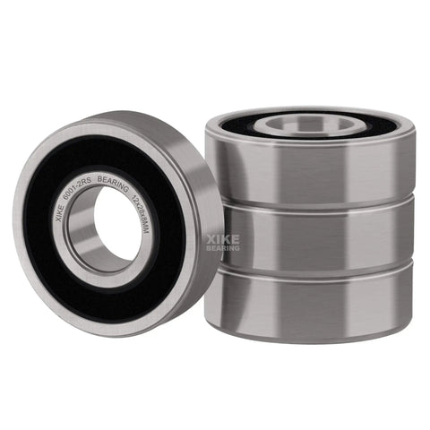 4 Pack 6001 2RS Deep Groove Ball Bearings 12 By 28 By 8 Mm With Double Rubber Seals Pre Lubricated For Electric Motors Built To Last And Deliver Rock Solid Performance.