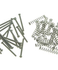 Premium Electric Guitar Humbucker Pickup Height Adjustment Screws And Coiled Springs Usa Thread Nickel Plated Hardware Pack Of 20 with springs and screws.