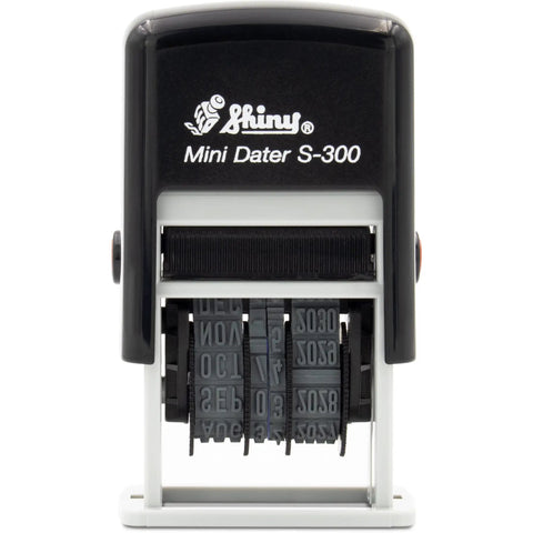 Top Notch Heavy Duty Self Inking Date Stamp Red Month Day Year Format Featuring Quick Swap Internal Pad And Simple Adjustment Dial for easy date stamping.