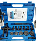 Open Pro Grade Bicycle Bearing Puller Kit With Two Jawed Extractor And Bearing Press, featuring 7 expandable collets.