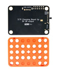 Ultra Handy Portable LiPo Battery Module Featuring Usb C Rechargeable 1200 Mah Cell And Reliable 3.3 V To 5 V Usb Outputs For Zero Sweat Plug And Play Arduino Esp32 Raspberry Pi Projects shown with orange housing and black circuit board.